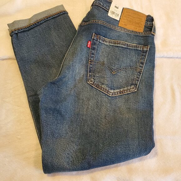 Share NWT Levis 502 Taper Fit Mens Premium Selvedge Denim Jeans 36x32 Been there - Picture 1 of 16